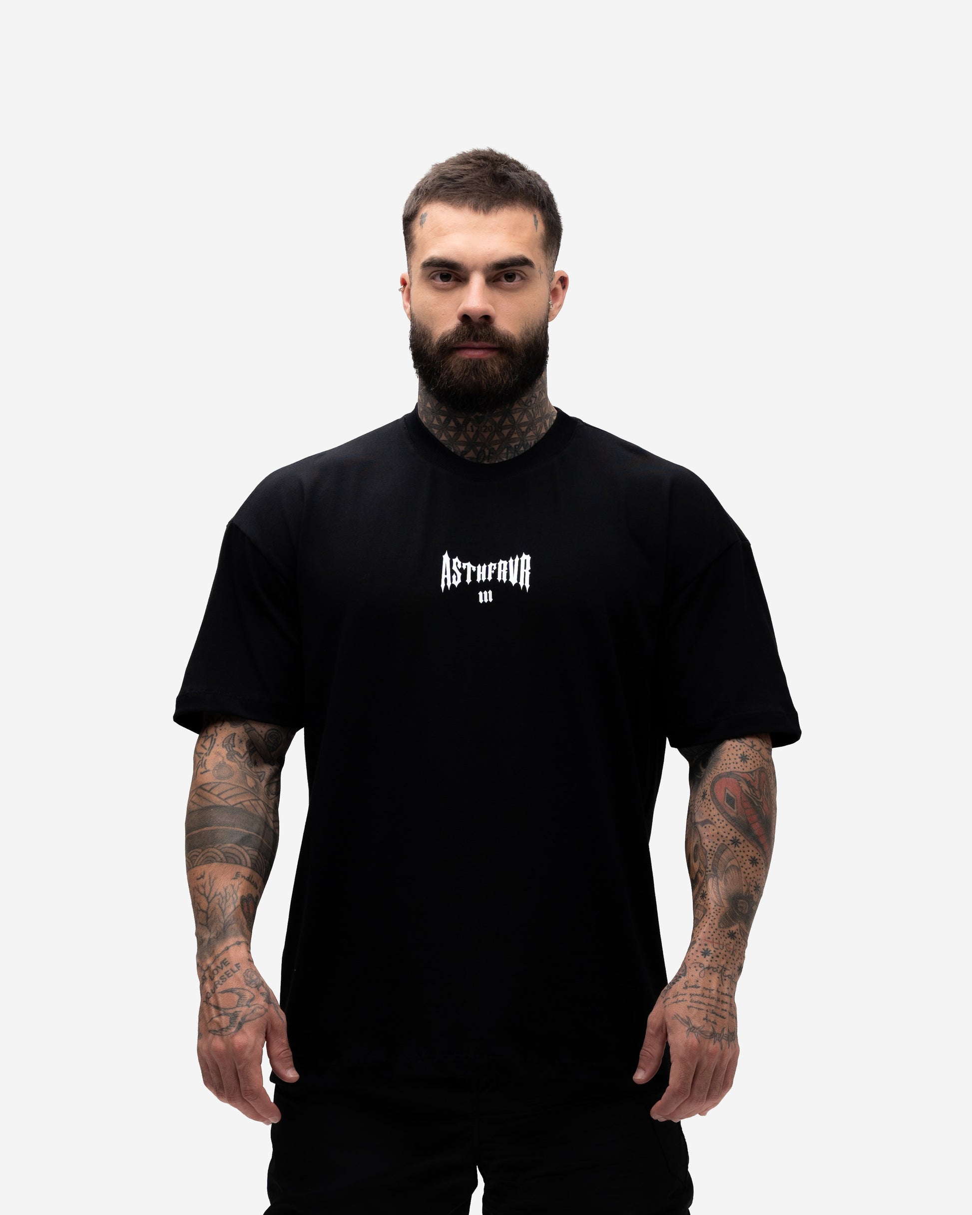 Camiseta Oversized Treino Mith X Batman Aesthetic Forever Preto