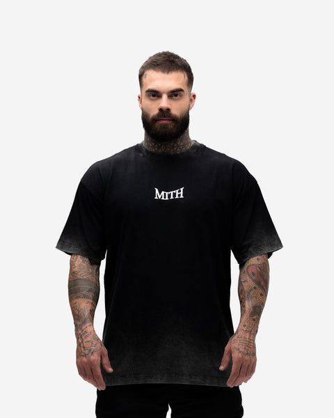 Camiseta Oversized Estonada Premium Mith X Batman Vs. Joker Preto