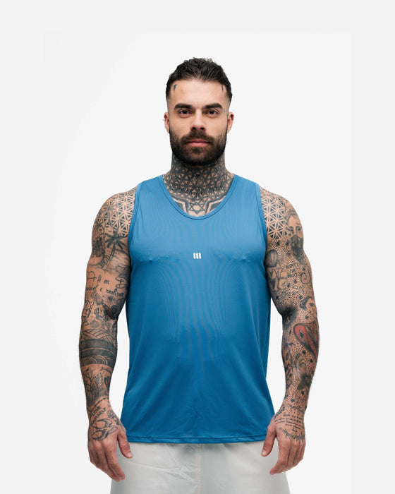 Regata Tank Top Dry Fit Logo Light Blue