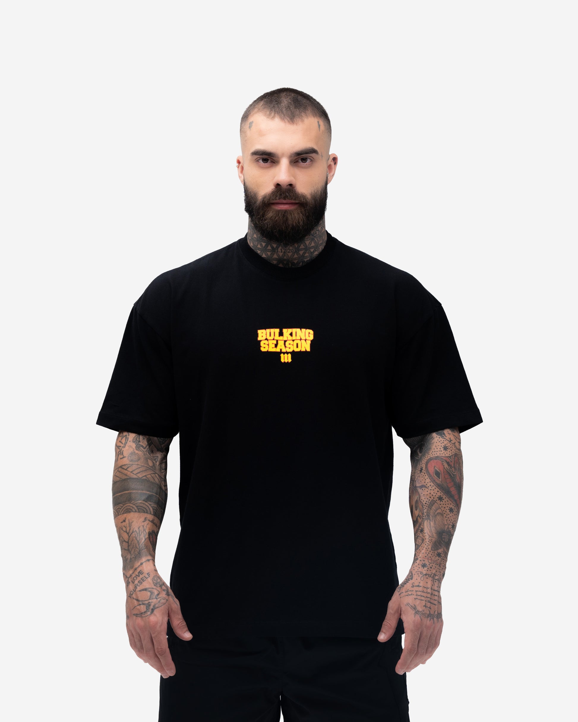 Camiseta Oversized Treino Mith Quem Faz Dieta é Atleta Preto