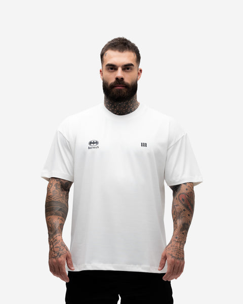 Camiseta Oversized Treino Mith X Batman Dark Knight Off White