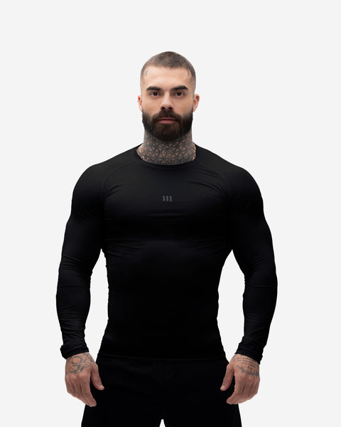 Camiseta Manga Longa Compressão Preta Mith Nation Icon