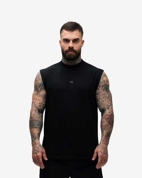 Regata Drop Shoulder Sleveless Preta Mith Nation Training Dept.