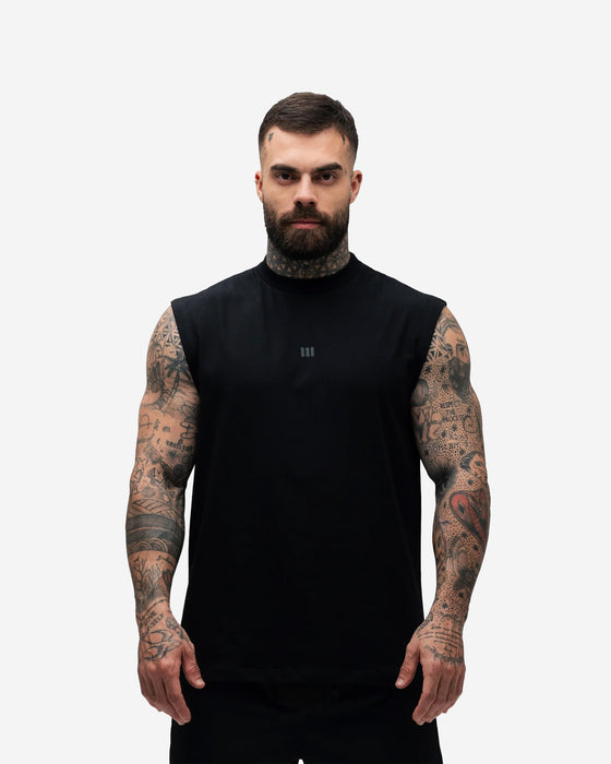 Regata Drop Shoulder Sleveless Preta Mith Nation Training Dept.