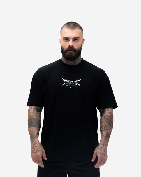 Camiseta Oversized Treino Mith Trabalhe em Silêncio Preto