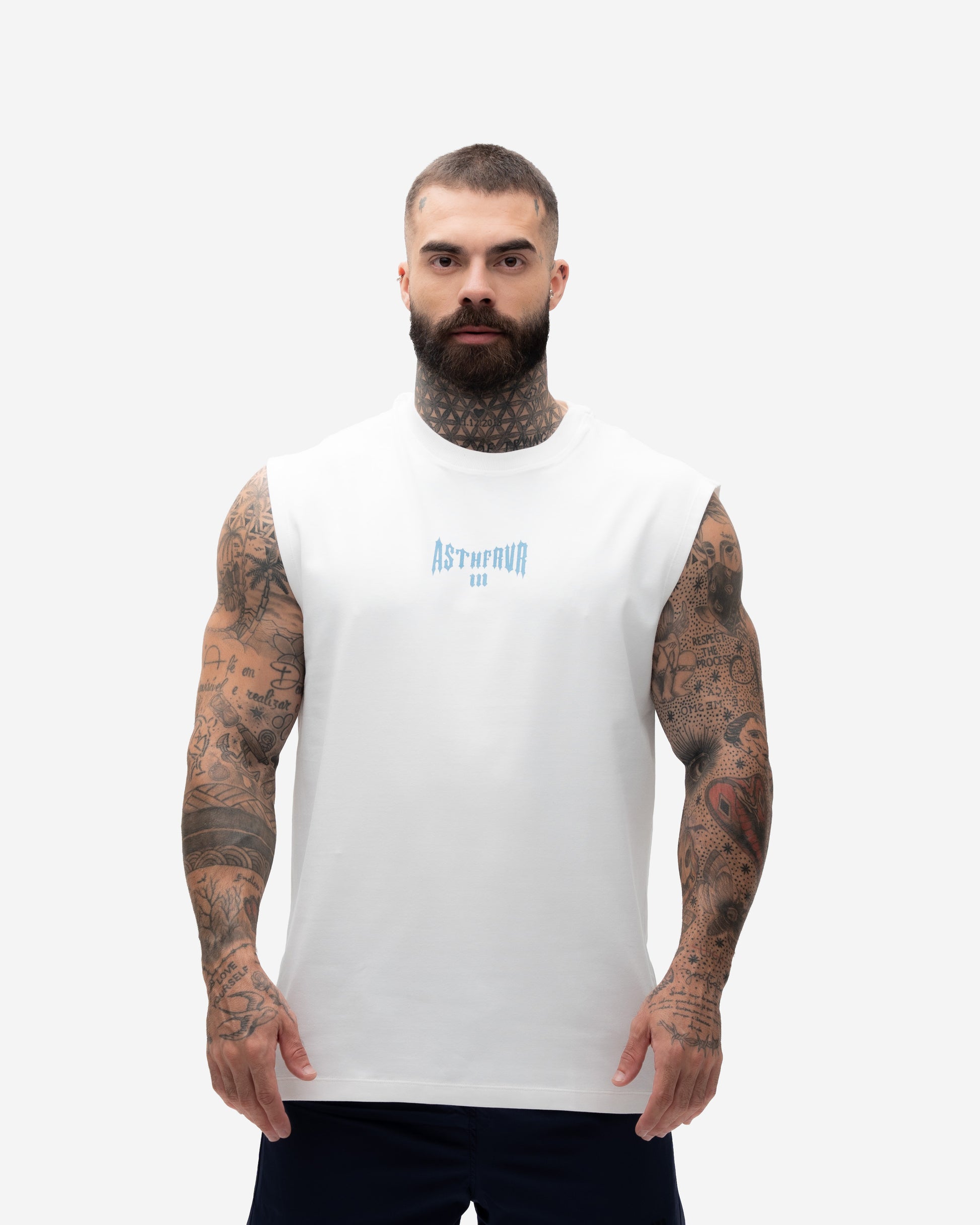 Regata Drop Sholder Slevelles Mith Nation Lifting Club Off White