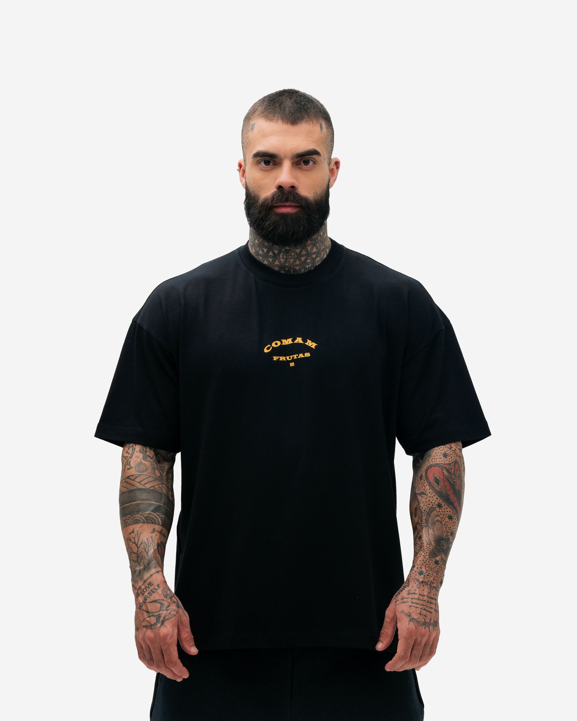 Camiseta Oversized Treino Preto Gold's Gym