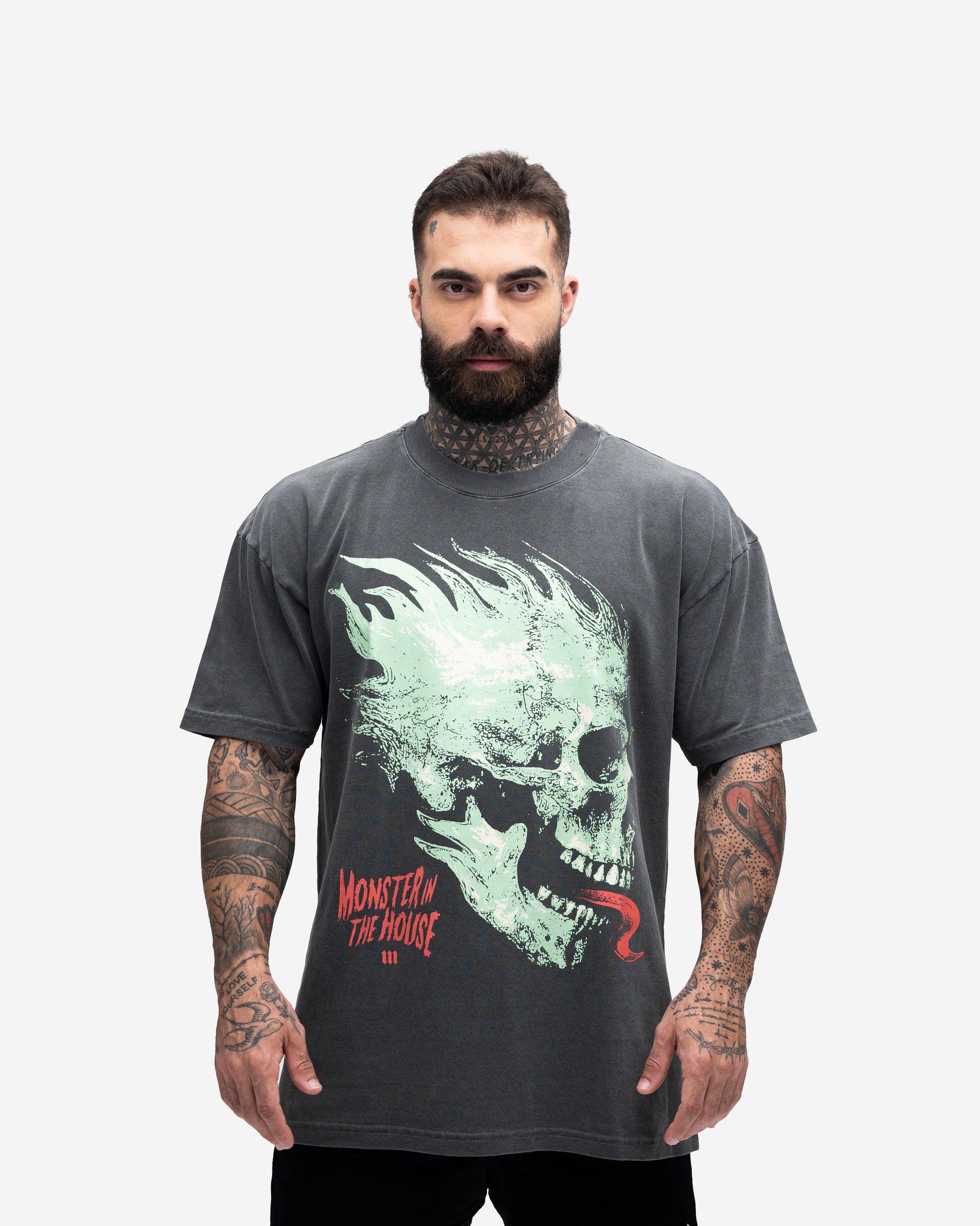 Camiseta Oversized Estonada Mith Under Dogs Cinza