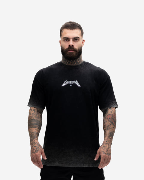 Camiseta Oversized Estonada Premium Mith X Superman Metalica Preto
