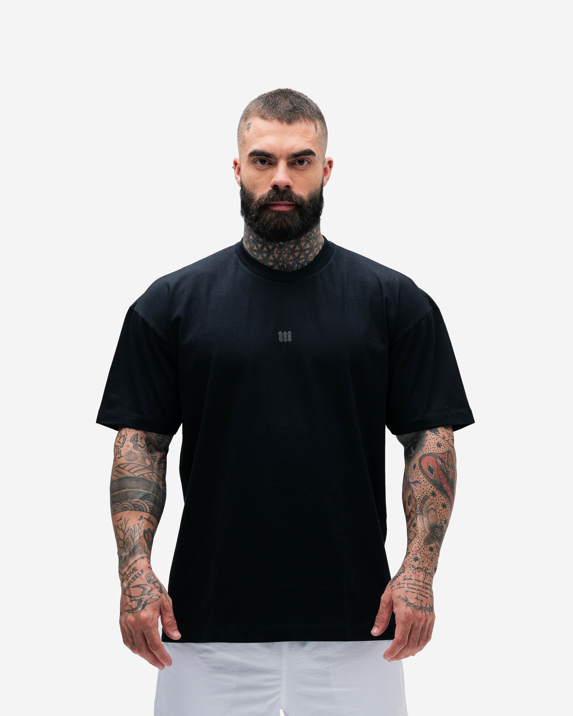 Camiseta Oversized Heavy Mith Nation Logo Preto