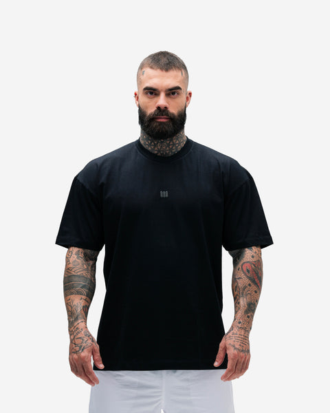 Camiseta Oversized Heavy Mith Nation Logo Preto