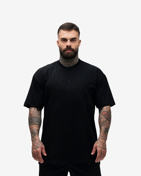Camiseta Oversized Treino Preto Mith Nation Icon