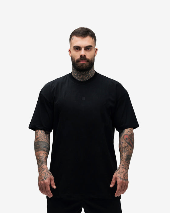 Camiseta Oversized Treino Preto Mith Nation Icon