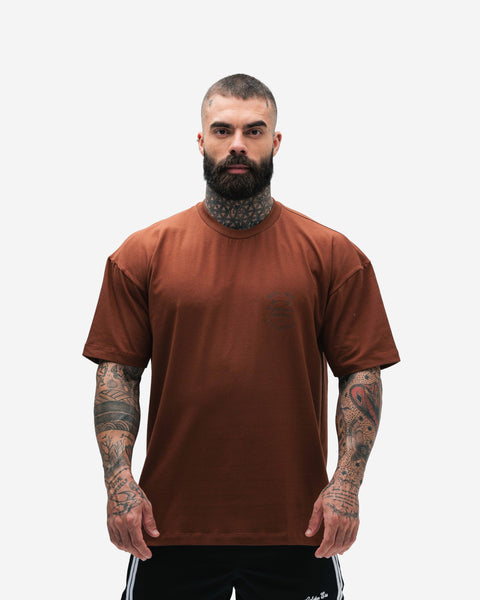 Camiseta Oversized de Treino Golden Era Marrom Athl Aesthetics