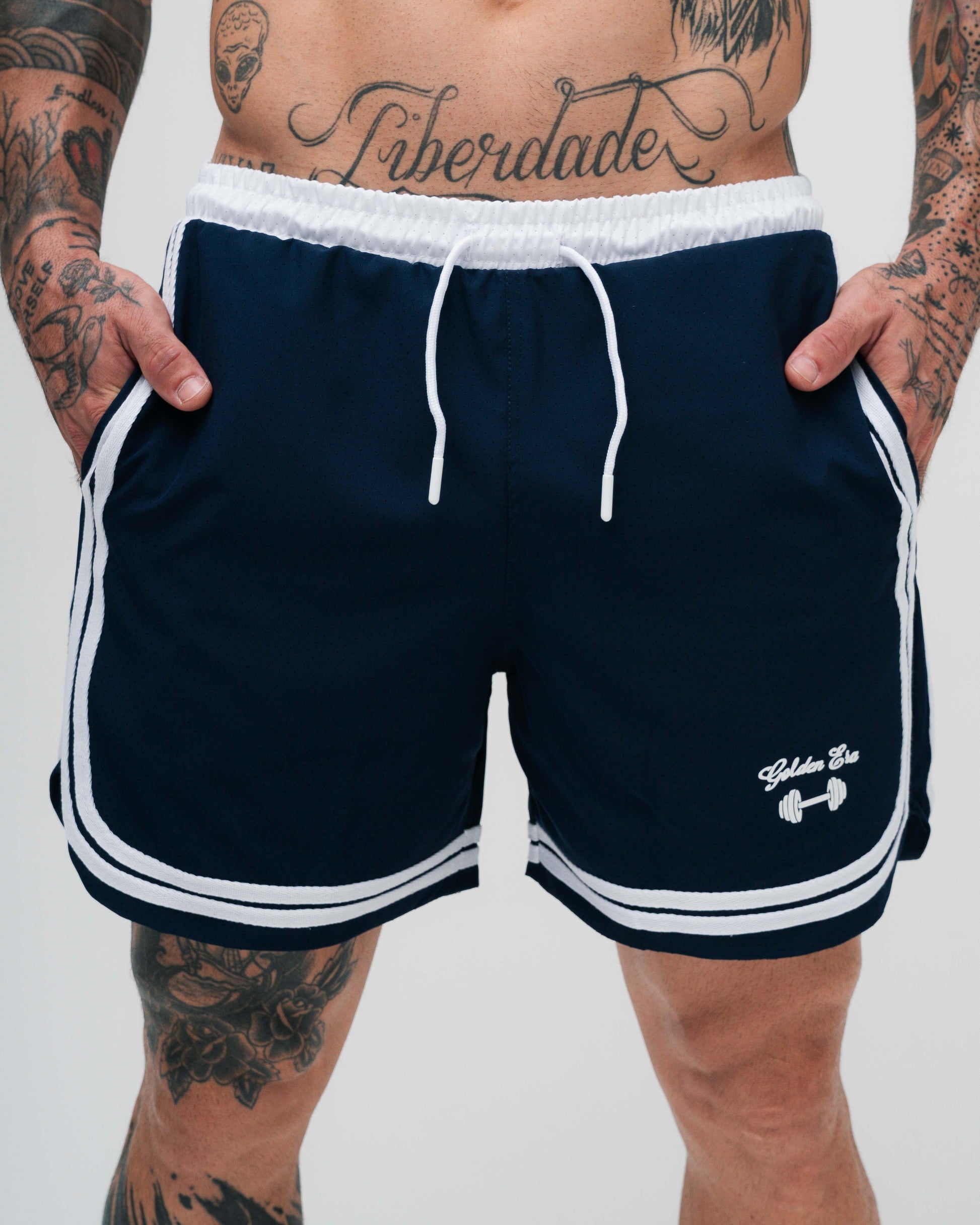 Shorts Curto de Tactel Marinho Golden Era