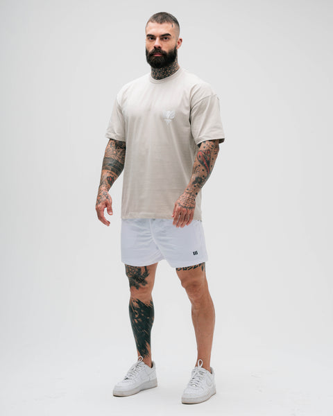 Camiseta Oversized Heavy Bege Mith Nation Training Club