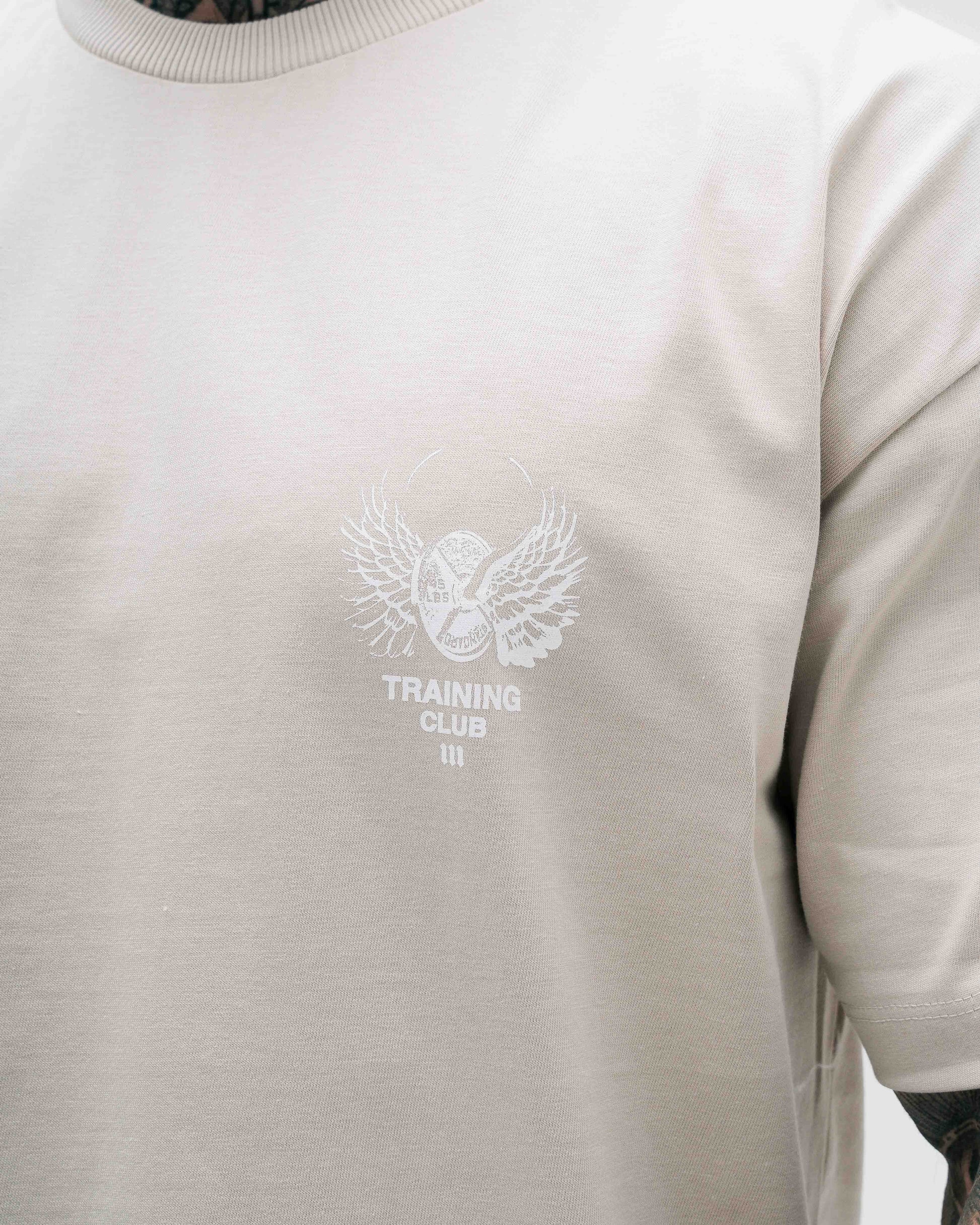 Camiseta Oversized Heavy Bege Mith Nation Training Club