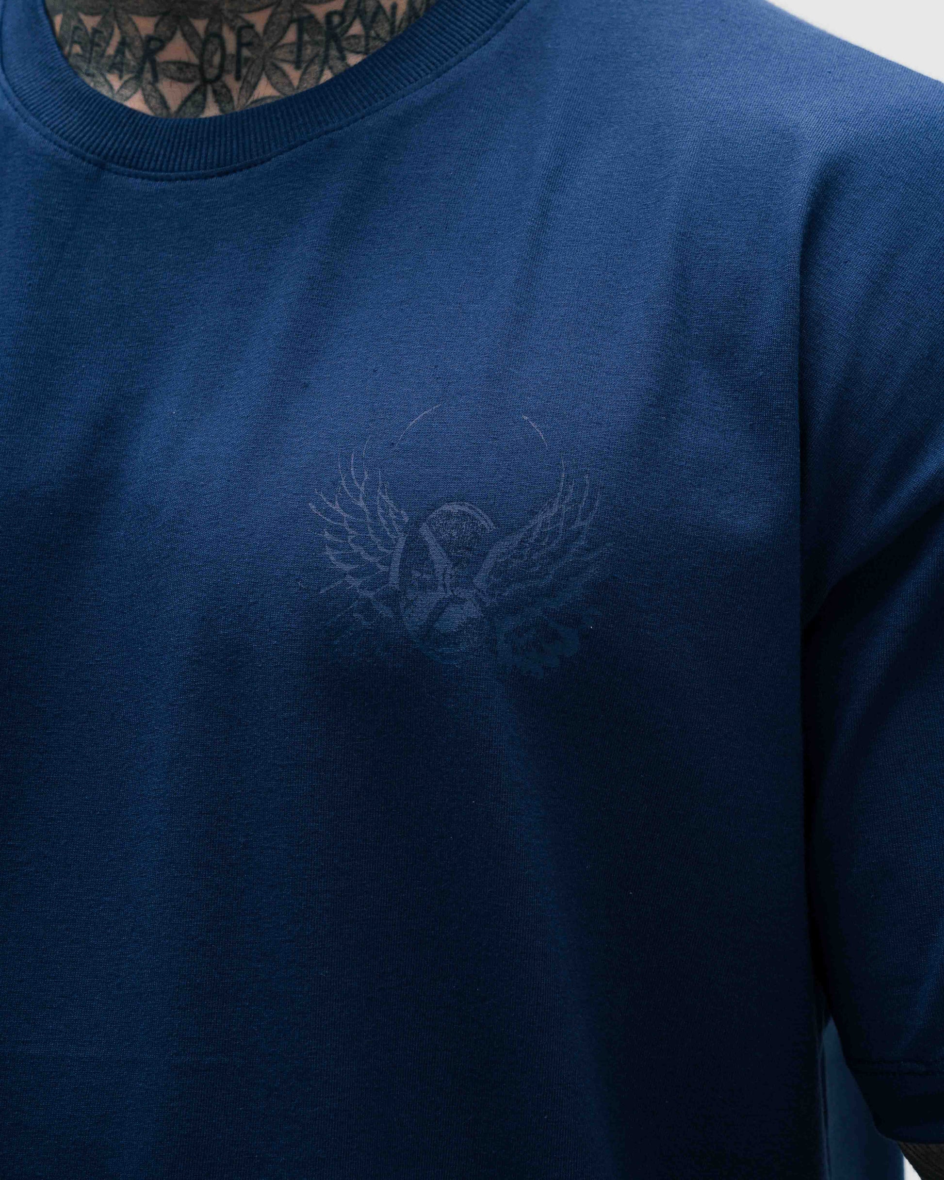 Camiseta Oversized Treino Azul Mith Nation Aesthetics Forever