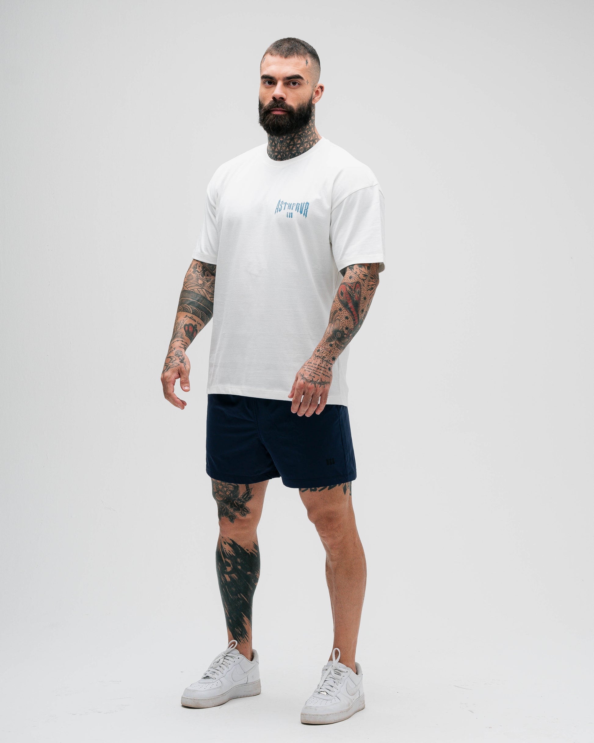 Camiseta Oversized Heavy Off White Mith Nation Lifting Club