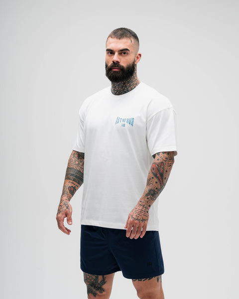 Camiseta Oversized Heavy Off White Mith Nation Lifting Club