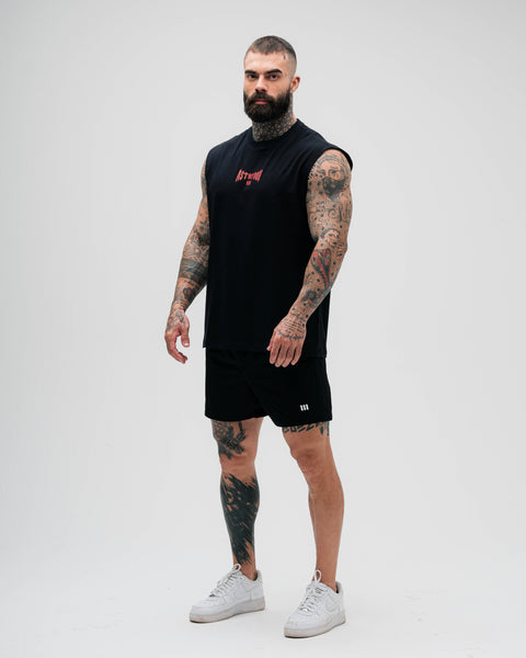 Regata Drop Sholder Slevelles Preto Mith Nation Lifting Club