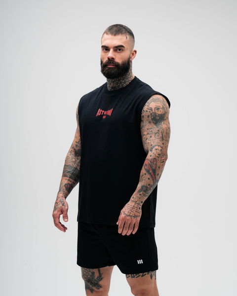 Regata Drop Sholder Slevelles Preto Mith Nation Lifting Club