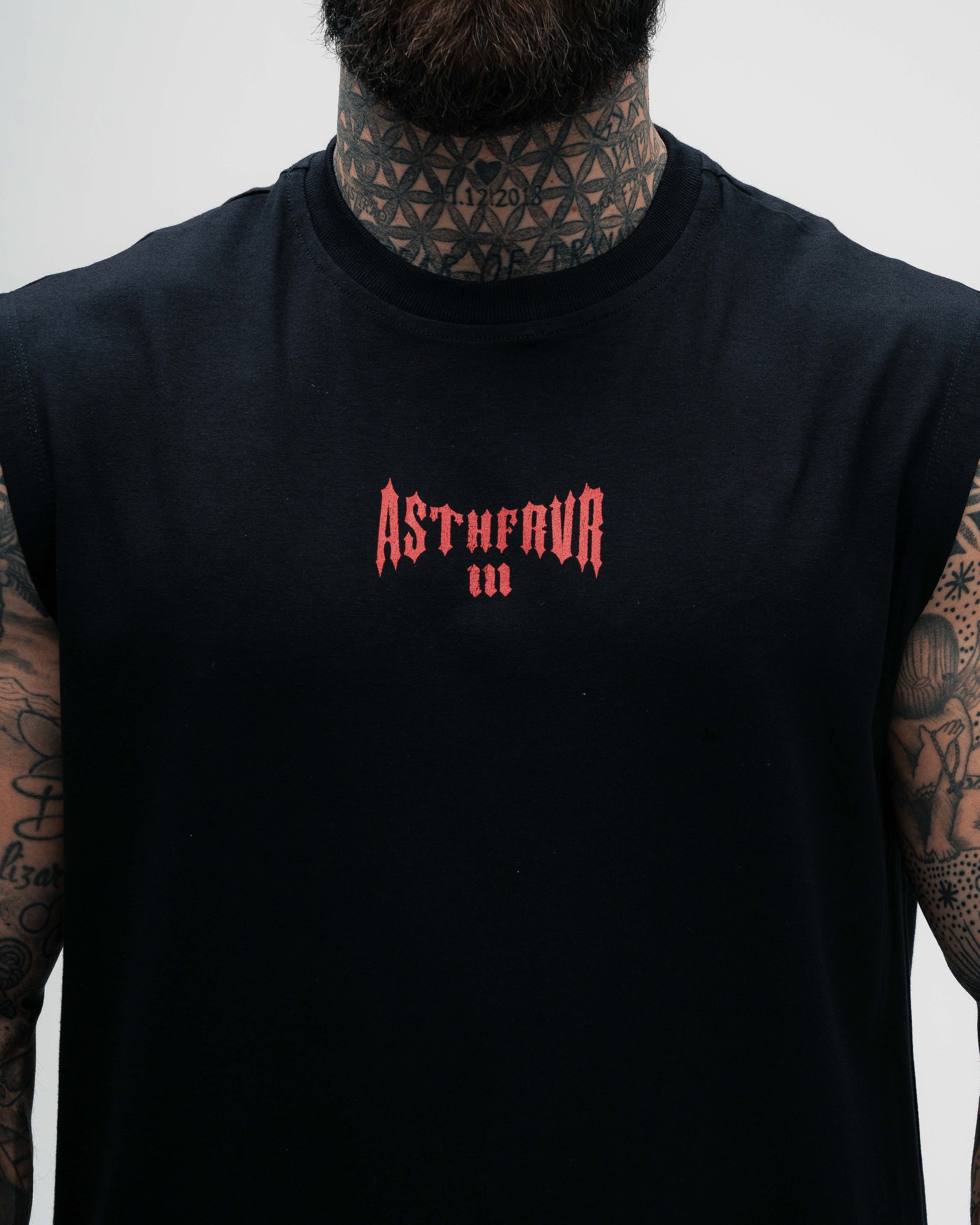 Regata Drop Sholder Slevelles Preto Mith Nation Lifting Club