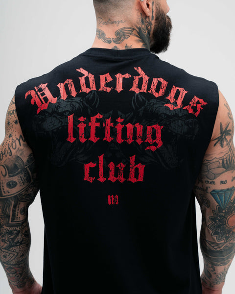 Regata Drop Sholder Slevelles Preto Mith Nation Lifting Club