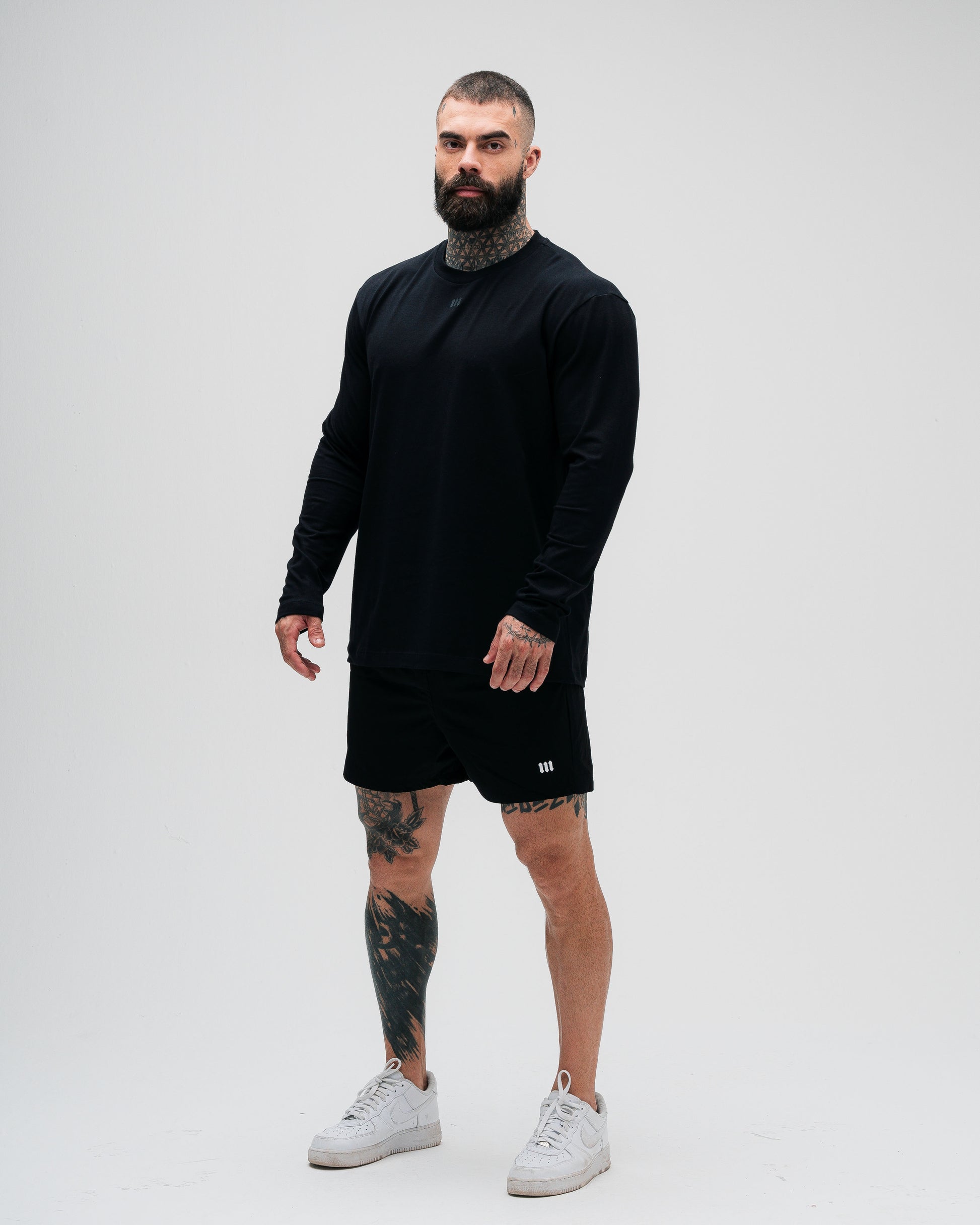 Camiseta Manga Longa Preto Mith Nation