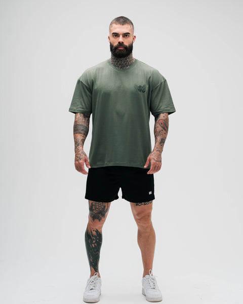 Camiseta Oversized Treino Verde Mith Nation Aesthetics Forever