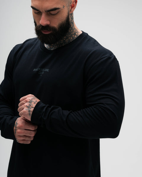 Camiseta Manga Longa Preto Mith Nation Experience Across