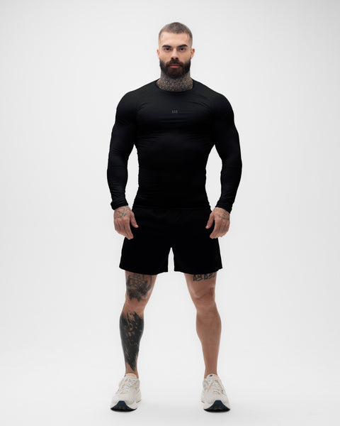 Camiseta Manga Longa Compressão Preta Mith Nation Icon