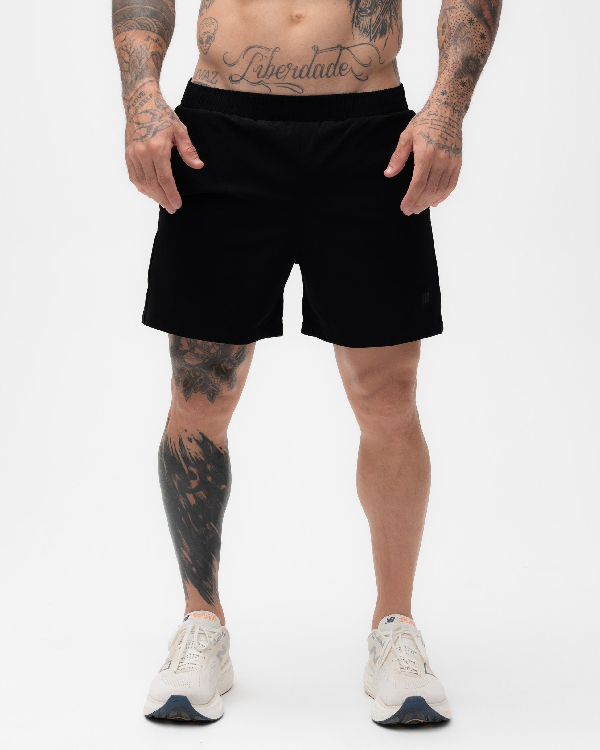 Shorts Curto de Tactel Preto Mith Nation Soft