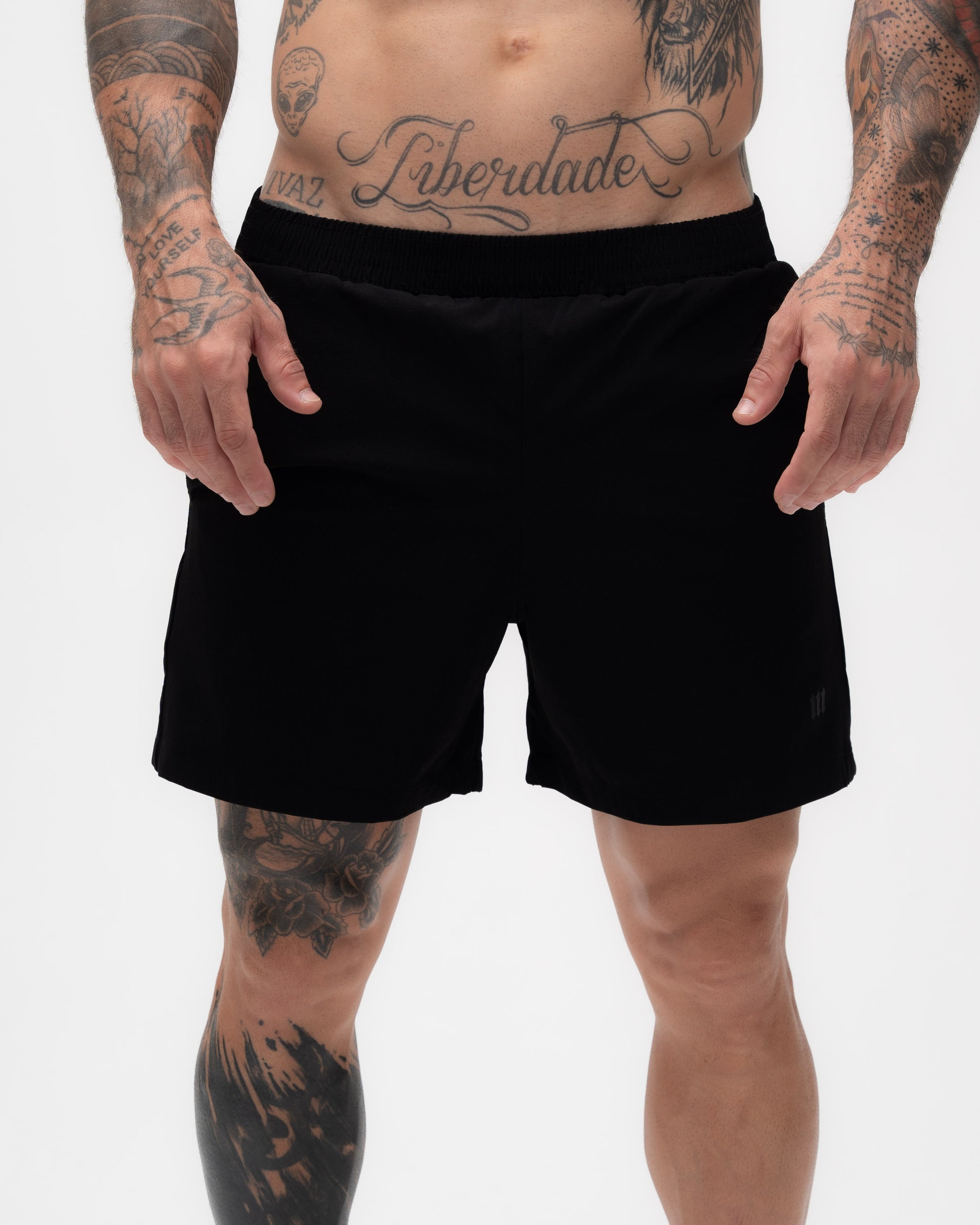 Shorts Curto de Tactel Preto Mith Nation Soft