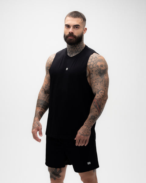 Regata Cut Off Mith Nation Doodle Preto