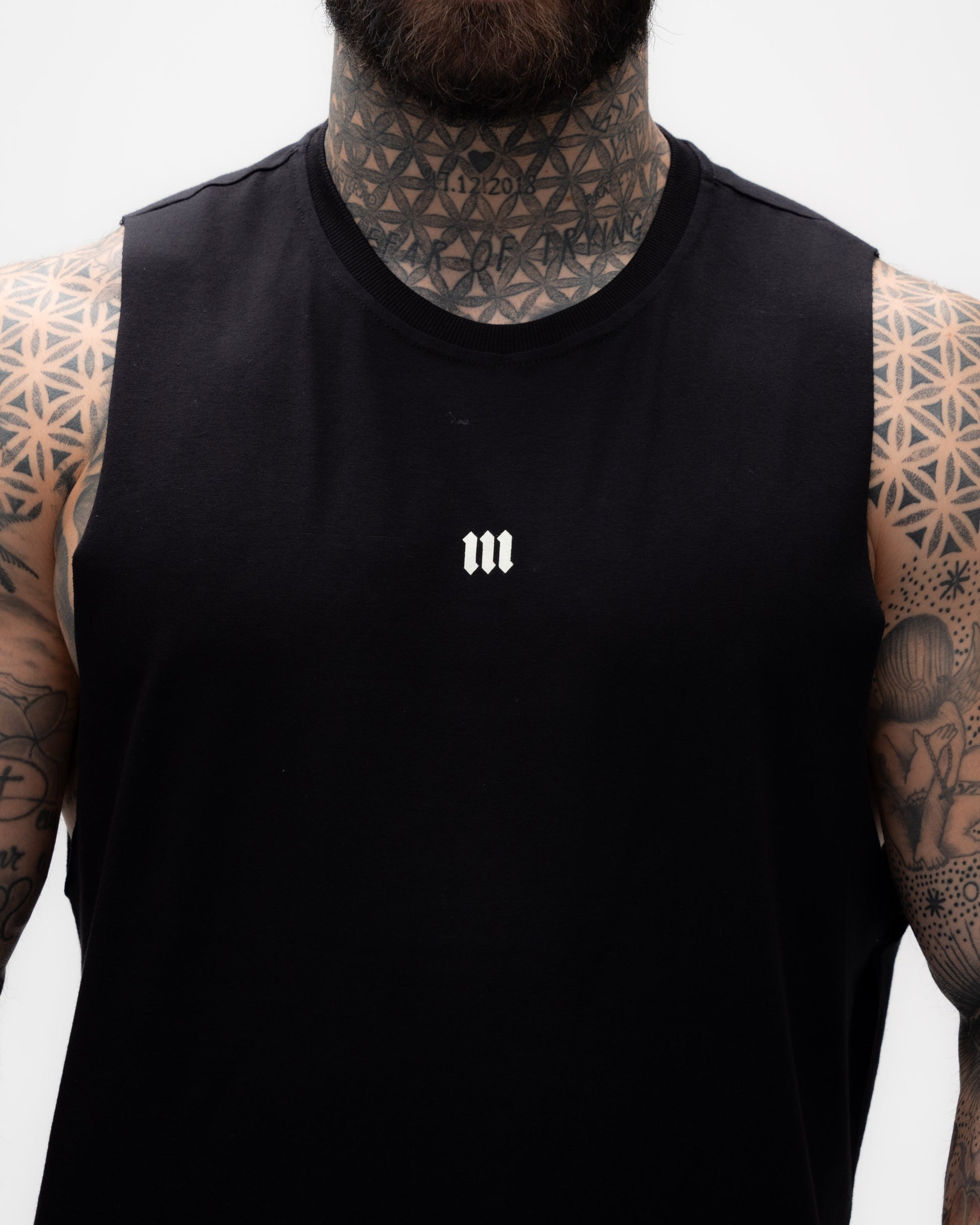 Regata Cut Off Mith Nation Doodle Preto