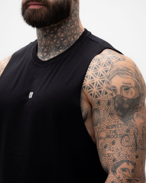 Regata Cut Off Mith Nation Doodle Preto