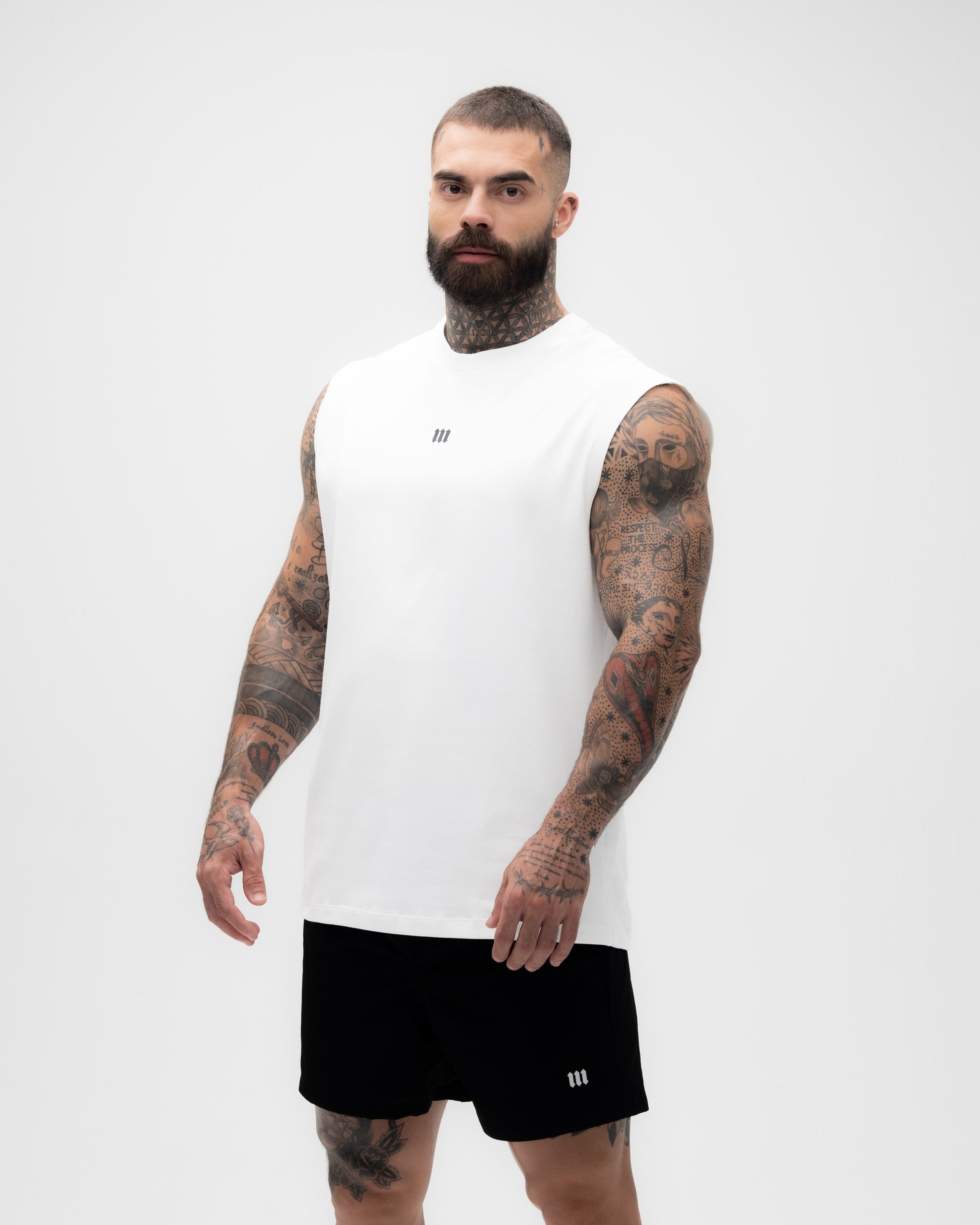 Regata Drop Shoulder Treino Off White Mith Nation Doodle Grid