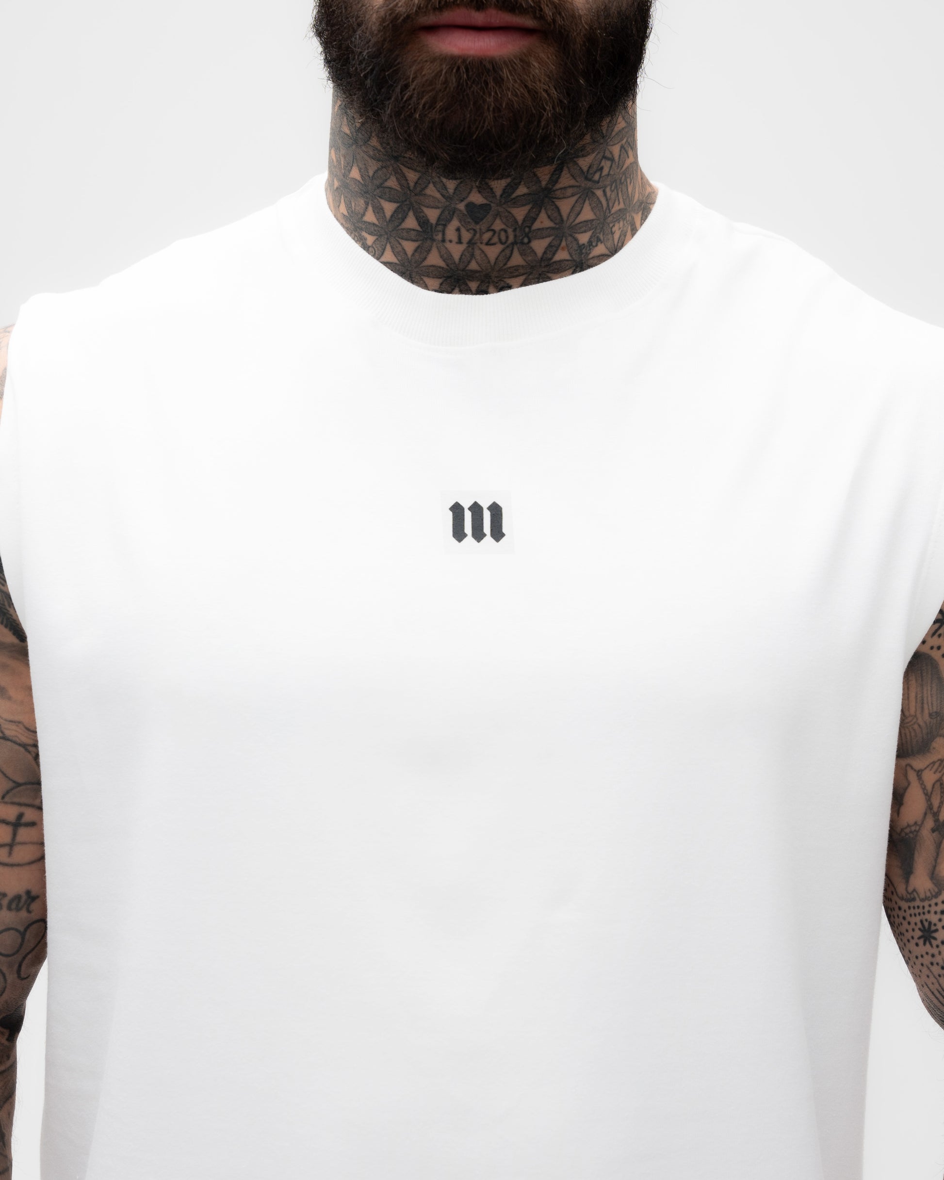 Regata Drop Shoulder Treino Off White Mith Nation Doodle Grid