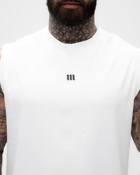 Regata Drop Shoulder Treino Off White Mith Nation Doodle Grid