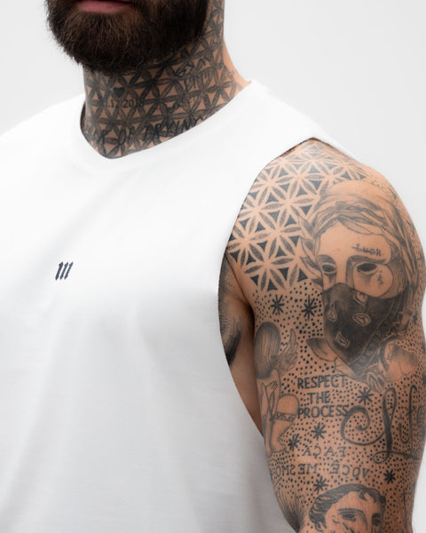 Regata Cut Off Mith Nation Doodle Off White