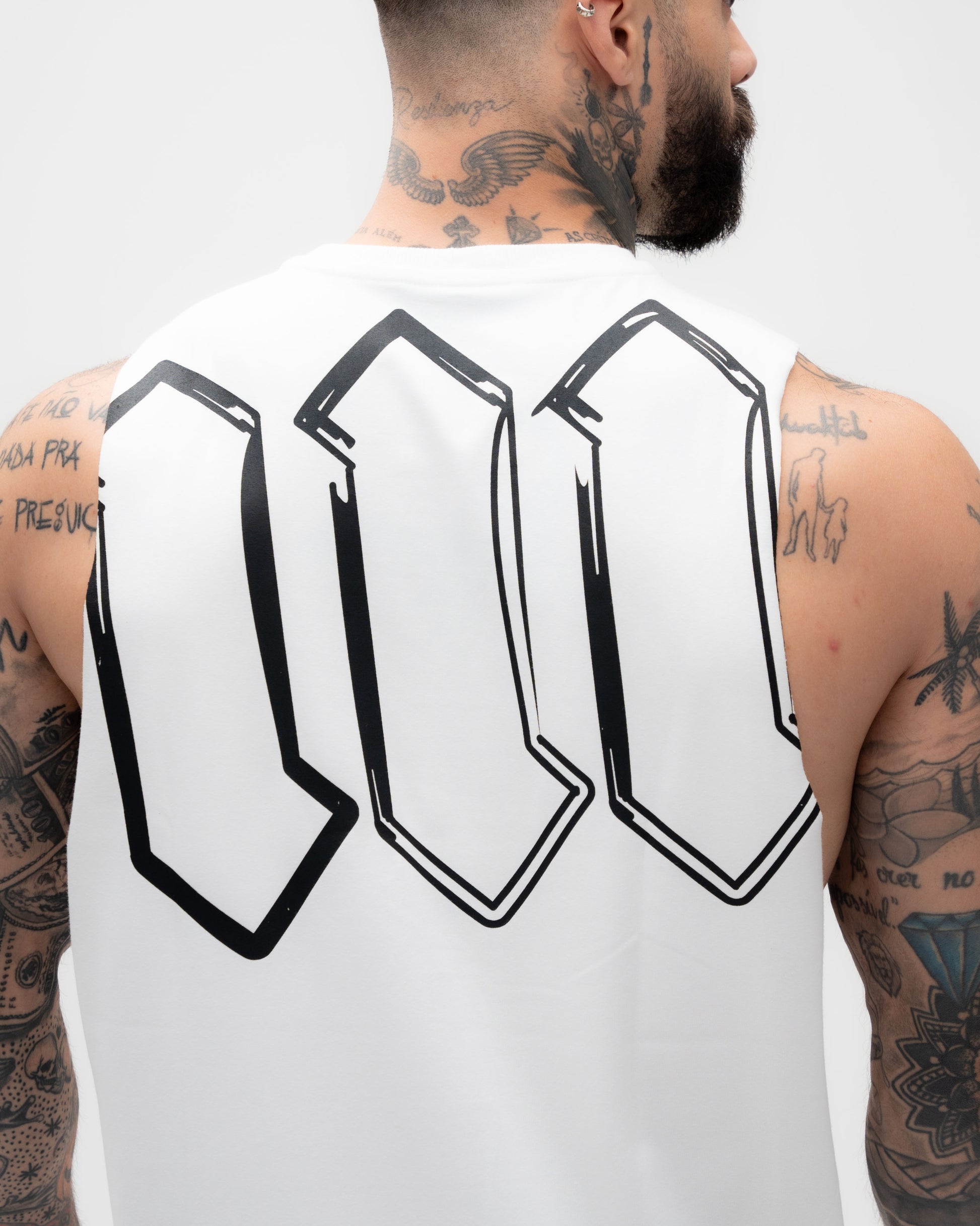 Regata Cut Off Mith Nation Doodle Off White