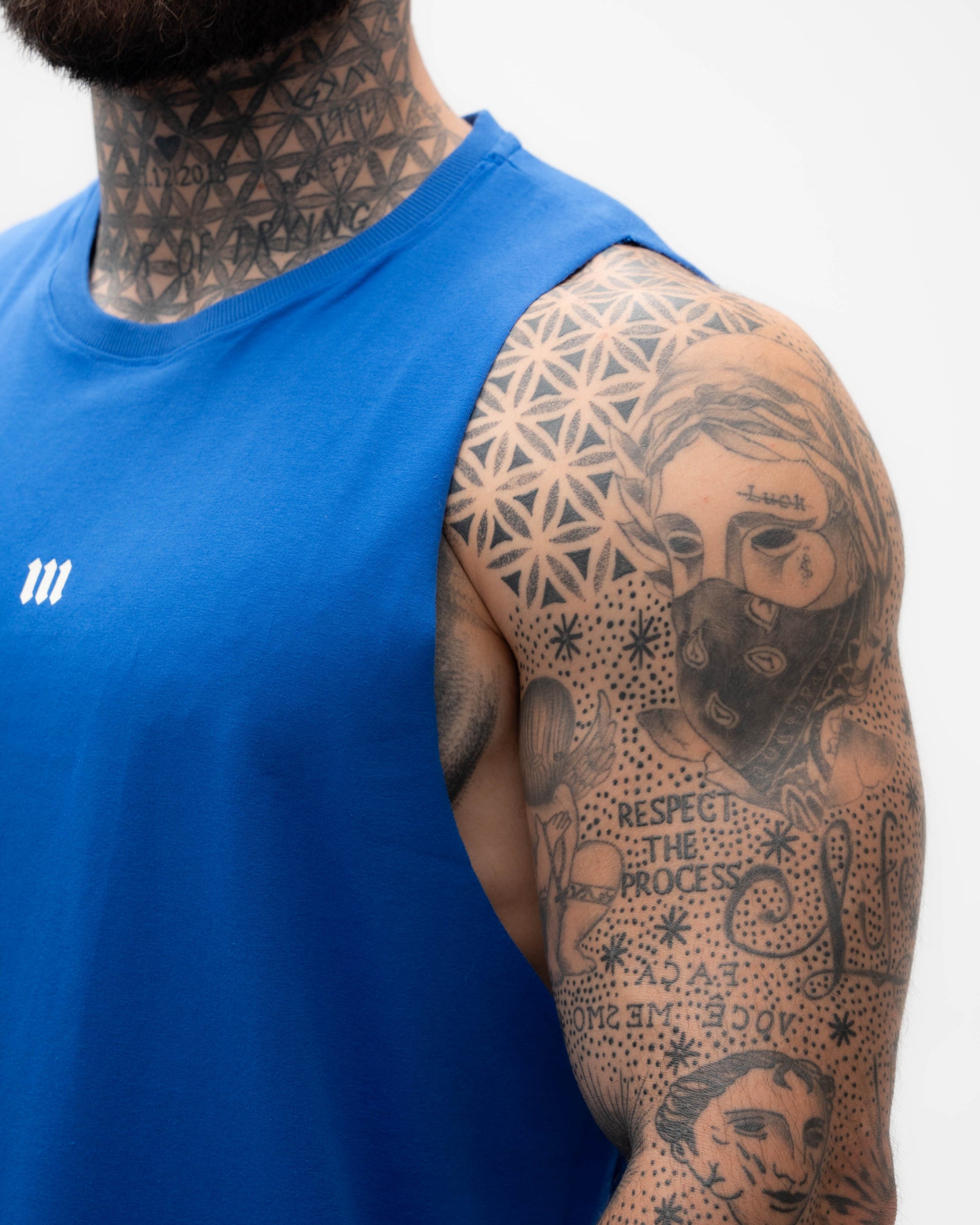 Regata Cut Off Treino Azul Mith Nation