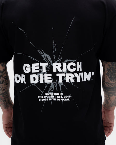 Camiseta Oversized Treino 50 Cent Preto