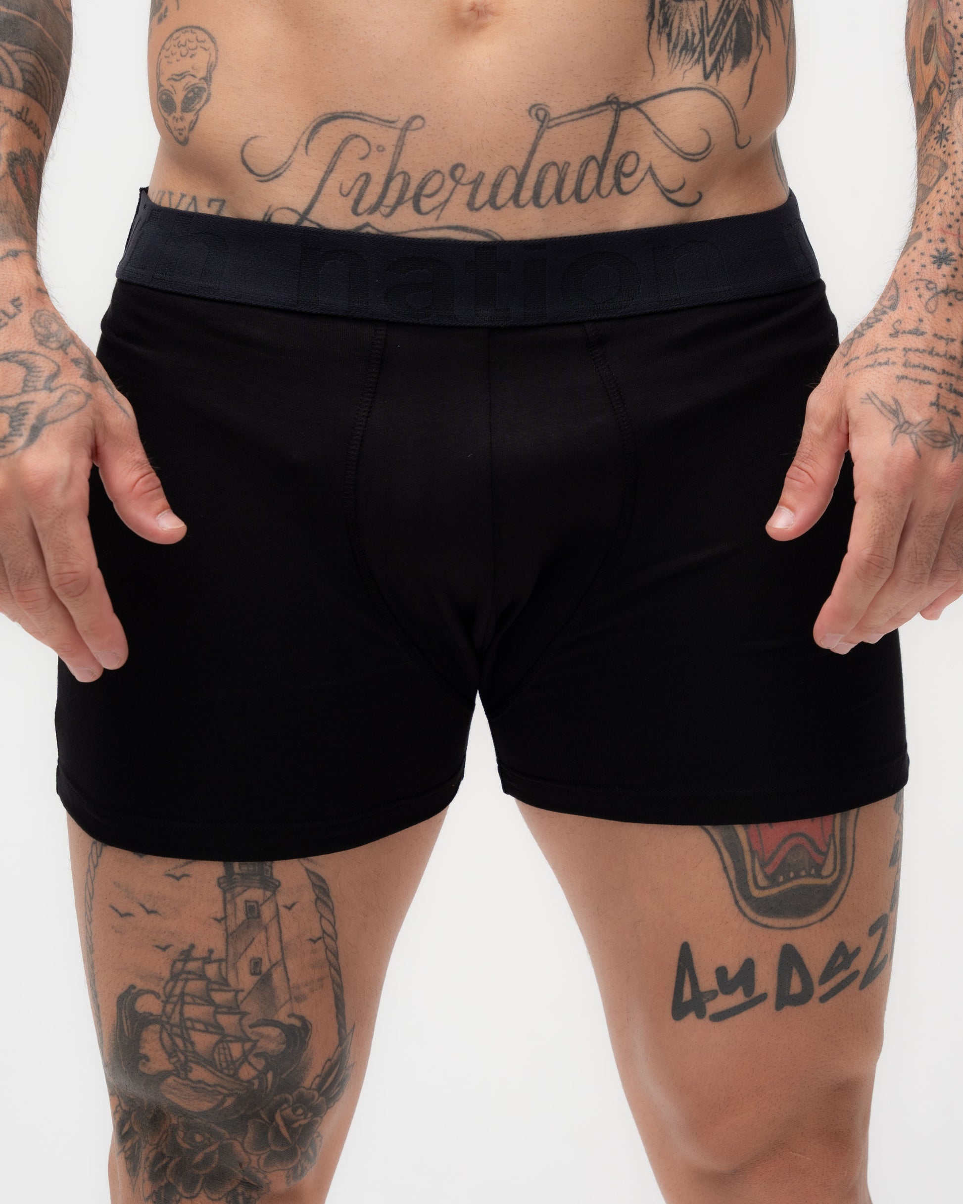 Cueca Cotton Mith Nation Preto
