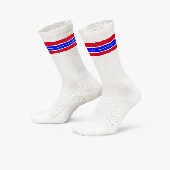 Meia Cano Alto Atoalhada Iron Dept Off White