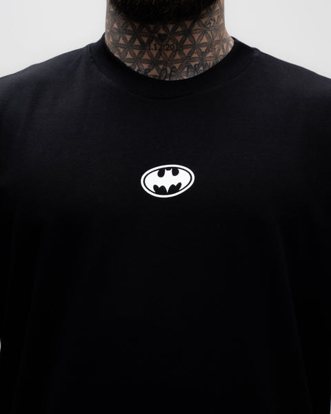 Camiseta Oversized Heavy Mith X Batman Iron Preto