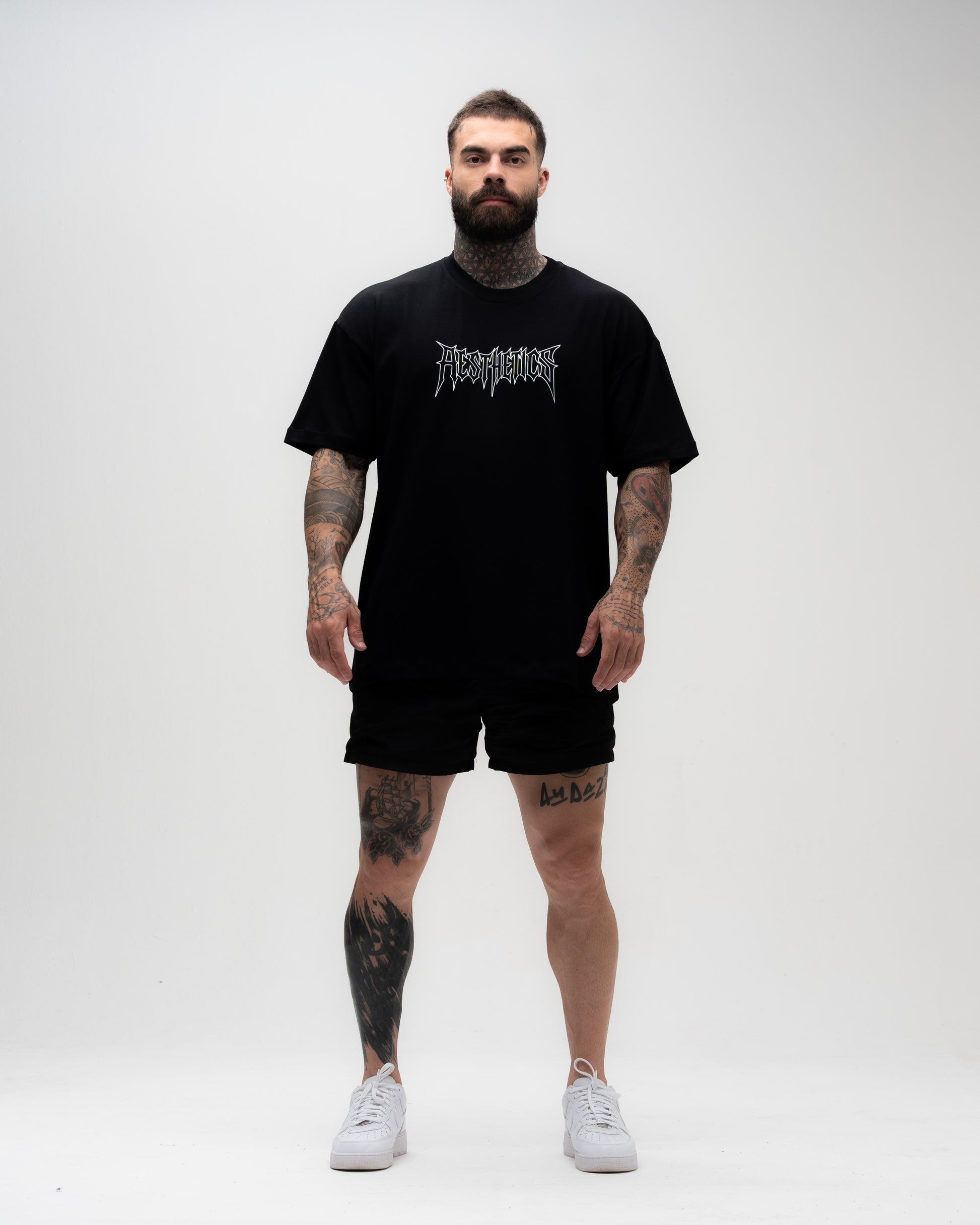 Camiseta Oversized Treino Mith Sandow Preto