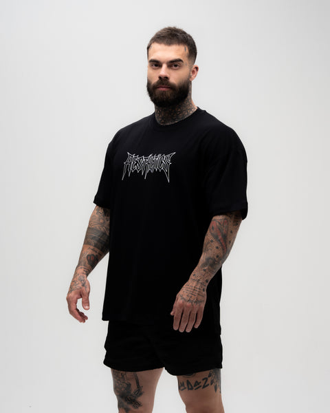 Camiseta Oversized Treino Mith Sandow Preto