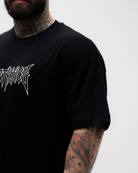 Camiseta Oversized Treino Mith Sandow Preto